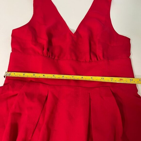 Victoria Secret Size 2 Dress Red V Back Ties Bow - Picture 7 of 12